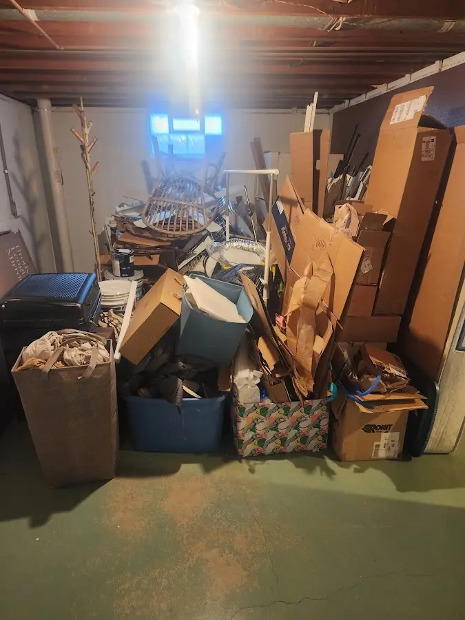 Roll-off dumpster container at job site for Construction Dumpster Rental in Allouez